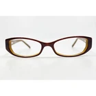 Marchon M213 206 Eyeglasses Frames Brown Amber Oval Women 49-16-135 Pre-owned. Price: $31.99.