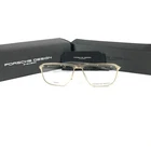 Porsche Design P8285 B Eyeglasses Frames Gray Gold Square Full Rim 56-14-145 New. Price: $139.99.