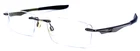 Oakley Evade 22-174 Chrome Silver Rimless Eyeglasses Frame 53-18-133 Pre-owned. Price: $104.00.