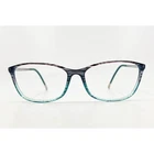 Silhouette 1876 20 V 6053 Eyeglasses Frames Teal Purple Striped Full Rim Women Pre-owned. Price: $39.99.