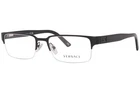 Versace Eyeglasses VE1184 VE/1184 1261 Matte Black Semi-rim Optical Frame 53MM New. Price: $119.95.
