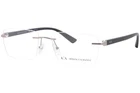 Armani Exchange AX1064 6020 Eyeglasses Men's Matte Silver Rimless Style 56MM New. Price: $89.95.
