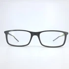Nike 7252 006 Matte Black Rectangular Eyeglass Frames 55-17-145 Blue Swoosh Logo Pre-owned. Price: $67.49.