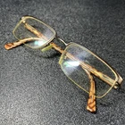 Burberry Eyeglasses B1006 1012 Matte Brown Metal 52-18-140 Half Rim Italy Pre-owned. Price: $29.95.