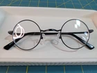 Zenni Optical 450021 Black Small Round Eyeglass Frames Full Rim Wire 42-27-138 Pre-owned. Price: $19.01.