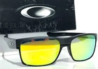 New Oakley Two Face Steel Grey Polarized Galaxy Gold Lens Sunglass 9189. Price: $168.88.