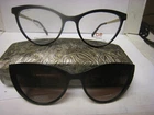 B.e Bio Eyes Wren Eyeglass Frames W/clip-on 654152291 52-16.5-140-40V W/case Nwt New. Price: $29.00.