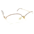 Christian Dior Cd 2894 48B Half Rim Round Eyeglasses Frames 52-17 135 Austria Pre-owned. Price: $69.99.