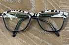 Lulu Guinness Frame Only Leopard Tortoiseshell W/dark Teal Chic Glam Drama Pre-owned. Price: $49.95.
