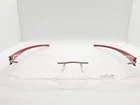 Silhouette Eyeglasses 5239 00 6050 5255 Red Silver Rimless 54-19-145 Frameless New. Price: $99.99.