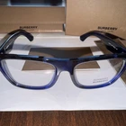 Burberry BE2411 4114 Blue Black Mens Square Eyeglasses 55-18-145 B:43 New. Price: $59.00.