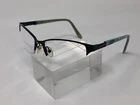 Phoebe Couture P272 Eyeglasses Frame Half Rimless 53-16-135 Black/green ID65 Pre-owned. Price: $29.09.