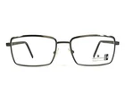 Gold & Wood Eyeglasses Frames 134.4 Gray Brown Rectangle Full Rim 54-17-130 New. Price: $499.99.