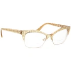Kate Spade Women's Eyeglasses Lyssa 0W51 Gold Glitter Half Rim Frame 17 135 Pre-owned. Price: $599.99.