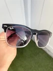New Ban Steve RB4487 Black Clear Gray Purple Gradient Lens Size 54/18. Price: $130.00.