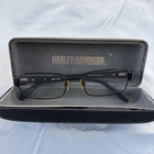 Harley Davidson HD378 Blk Eyeglass Frames 53 18 140 With Case Flex Hinges Pre-owned. Price: $33.89.