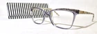Lulu Guiness L233 Eyewear 57-17-145 New Gray Glitter Eyeglass Frame. Price: $99.99.
