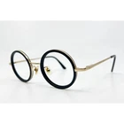 Eyebuydirect Eyeglasses Unisex Black Gold Roaring Round Frame 42-22-145 Pre-owned. Price: $19.99.