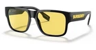 Burberry BE4358 300185 57MM Knight Black Yellow Sunglasses New. Price: $169.99.