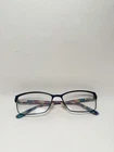 Nicole Miller Eyeglasses, Frames Only, Titanium, Carman C05, 57-16-140, Navy Pre-owned. Price: $39.99.