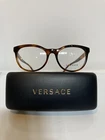 Nib Versace 3247 5119 Brn Havana Round Unisex Plastic Eyeglasses 53MM New. Price: $150.00.