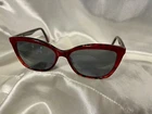 Kay Unger Eyeglasses Frame Women's Red Tortoise Print Cat Full Rim 55-16-145 Pre-owned. Price: $29.99.