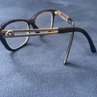 Versace Rx-able Eyeglasses 3218 52-16 140 Black Frames Gold Temples Pre-owned. Price: $60.00.