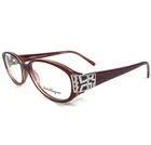 Salvatore Ferragamo Eyeglasses Frames 2609-B 462 Burgundy Red Silver 51-16-135 New. Price: $71.99.