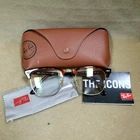 Ray-ban RB3016 Clubmaster Brown Tortoise + Gold Glasses W/branded Case 51-21-145 Pre-owned. Price: $39.99.
