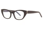 Saint Laurent SL-M80 001 Eyeglasses Women's Black/silver Logo Full Rim Cat New. Price: $239.95.