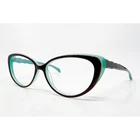 Salsa Eyeglasses Womens Brown Teal Cat Frames 52-16-140 Pre-owned. Price: $31.99.