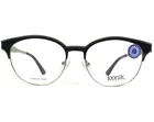 Iconik Eyeglasses Frames Helen C02 Black Silver Round Full Rim 52-16-140 New. Price: $99.83.