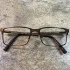 Heartland Lucas Metal Eyeglasses Frame Only Matte Brown Flex Hinges 49-15-130-30 Pre-owned. Price: $25.99.