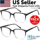 2 Pk Unisex Blue Light Blocking Reading Glasses Computer Readers For Women New. Price: $10.49.