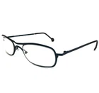 Vintage Eyeworks Eyeglasses Frames Slim 554 Navy Blue Rectangular 50-23-120 New. Price: $74.99.