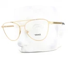 Versace Eyeglasses VE1296 1002 Shiny Gold Metal Black 57MM With Case New. Price: $145.00.