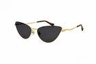 Gucci GG1006S 001 60 Gold Grey Cat Eye Sunglasses Womens Authentic Italy Pre-owned. Price: $249.99.