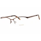 Escada Women's Eyeglasses Shiny Dark Brown Metal Cat Shape Frame VES873 0SRP New. Price: $85.46.