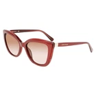 New Longchamp LO-695S 600 Metallic Red Sunglasses, Brown Gradient Lens 54/19/140. Price: $79.95.