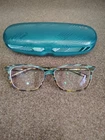 Zenni Optical 4417324 Eyeglasses Frame Green Tort Flex Used Pre-owned. Price: $20.00.