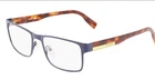 Lacoste L2283 401 Matte Blue Brown Temples Authentic Frames Eyeglasses 55-18 New. Price: $89.99.