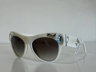 Prada Spr 22Q 7S3-0A7 Cat Eye White Gray Crystals Sunglasses Frame 56-18-140 Pre-owned. Price: $129.99.