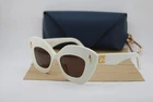 New Loewe LW40127I 25E White Gold Authentic Sunglasses 48-18. Price: $276.36.