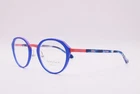 New Face Jackie 9620 Blue Red Grey Marble Authentic Eyeglasses 48-20. Price: $256.00.
