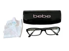 Bebe Womens Black Eyeglass Frame Flirty BB5049 Jet Crystals 135 10/14 Pre-owned. Price: $27.00.