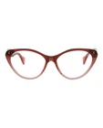 Gucci Womens Cat Burgundy Transparent Fashion Designer Eyewear Pre-owned. Price: $125.99.