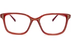 Women's Rectangular Eyeglasses Acetate & Steel V8006 Rb Ruby Red (53-17-140) New. Price: $49.99.
