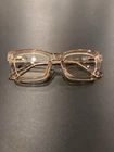 Dkny DK01 Eyeglasses Frames Trapezoid Transparent Peach 44-22-139 Pre-owned. Price: $18.00.
