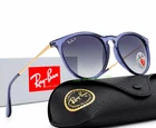 Ray-ban Erika RB4171 6592/T3 Polarized Sunglasses Blue Frame Gray Lens 54/18 New. Price: $53.99.