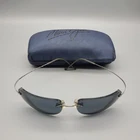 Maui Jim MJ-502-02 Titanium Rimless Sunglasses Gunmetal Gray Frame Only Pre-owned. Price: $49.99.